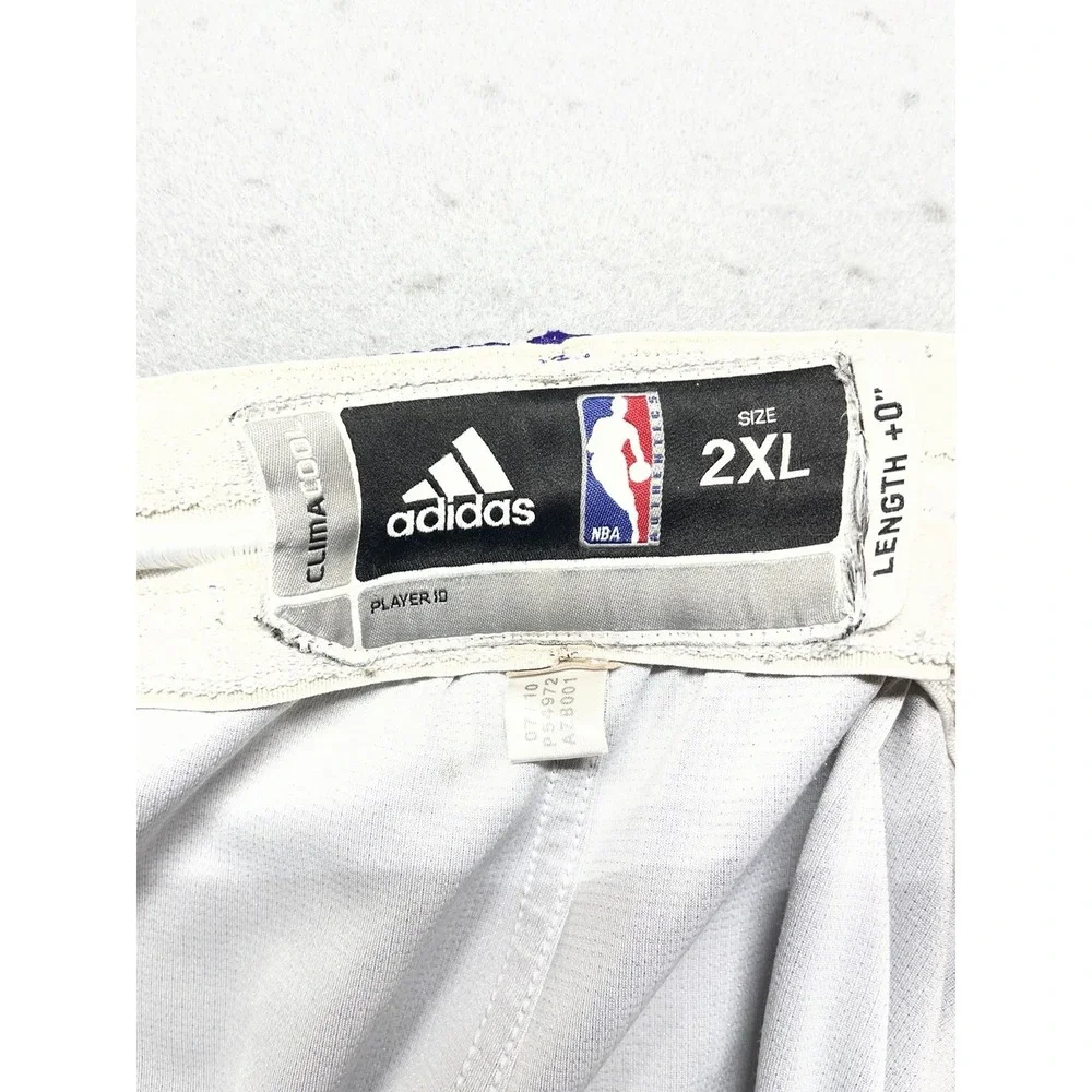 Adidas LOS ANGELES LAKERS NBA Basketball Jersey Shorts Mens Size 2XL Purple Gold